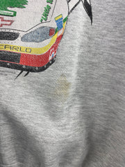 Vintage Nascar Little Trees Racing Grey Crewneck