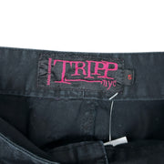 Vintage Tripp NYC Black & Hot Pink Plaid Flared Bondage Rave Women's Pants