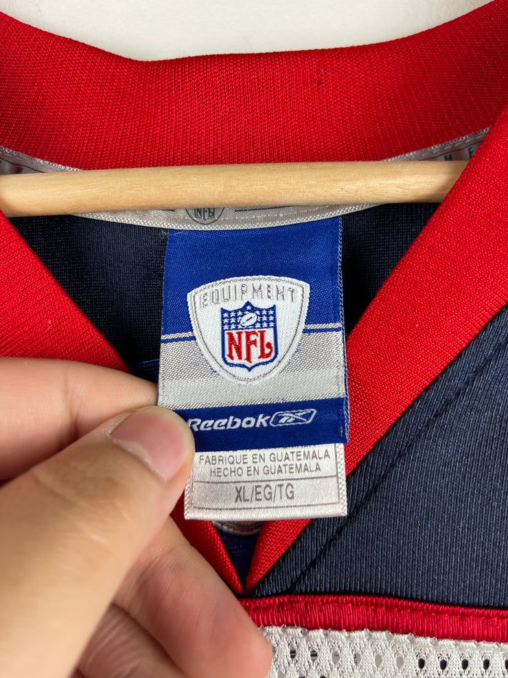 Vintage NFL Reebok Buffalo Bills Edwards White Football Jersey