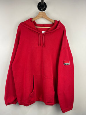 Vintage 90s Marlboro Patch Red Hoodie