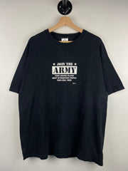 Vintage Join The Army Comedy Black Tee
