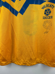 Vintage 90s West Genesse Wildcats Navy & Yellow Soccer Jersey