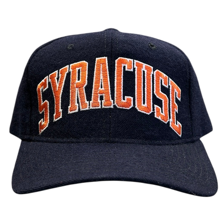 Vintage 90s Starter Syracuse Orangemen Arch Spellout Wool Snapback Hat