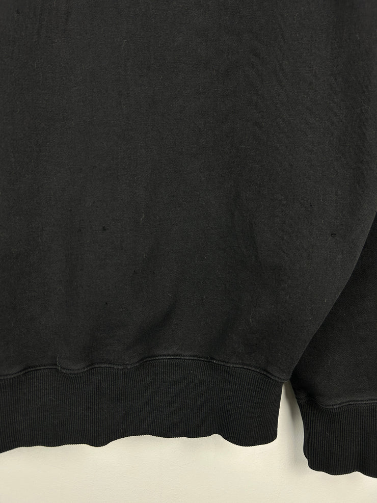 Vintage Y2K Fox Embroidered Black & Red Zip Up Hoodie
