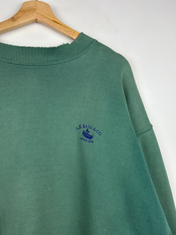 Vintage Bass Co. Faded Green Crewneck