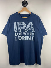 Vintage IPA Lot When I Drink Comedy Navy Tee