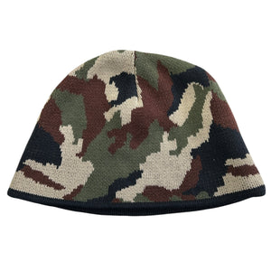 Vintage 90s Military Camo Skully Beanie