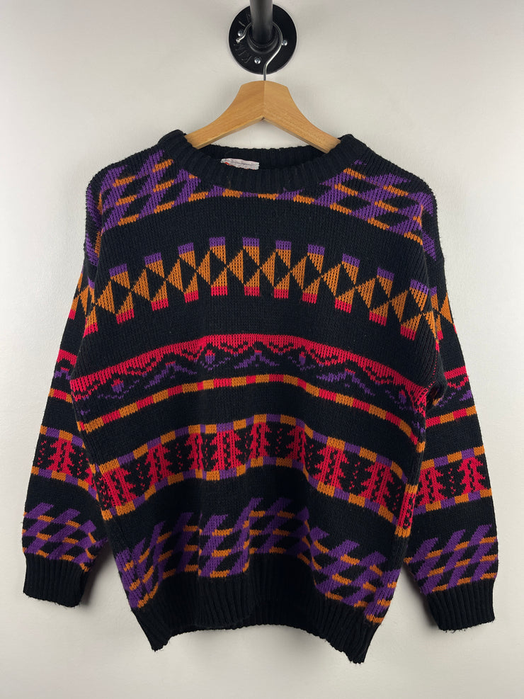 Vintage 90s Spunky Pattern Multi Colour Knit Sweater