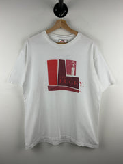 Vintage 90s Nike Golf Tiger Woods I Am Lucky White Tee