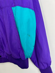 Vintage 90's Mobil 1 Racing Green & Purple Windbreaker