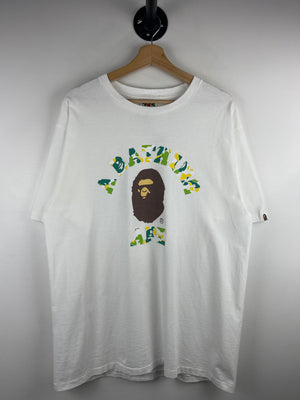 Bape College Logo Multi Camo White