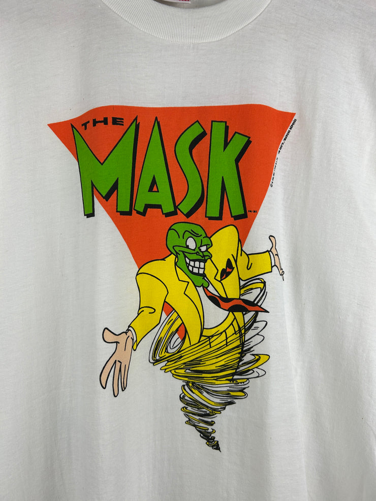 Vintage 90s The Mask Cinnamon Toast Crunch Movie Promo White Tee