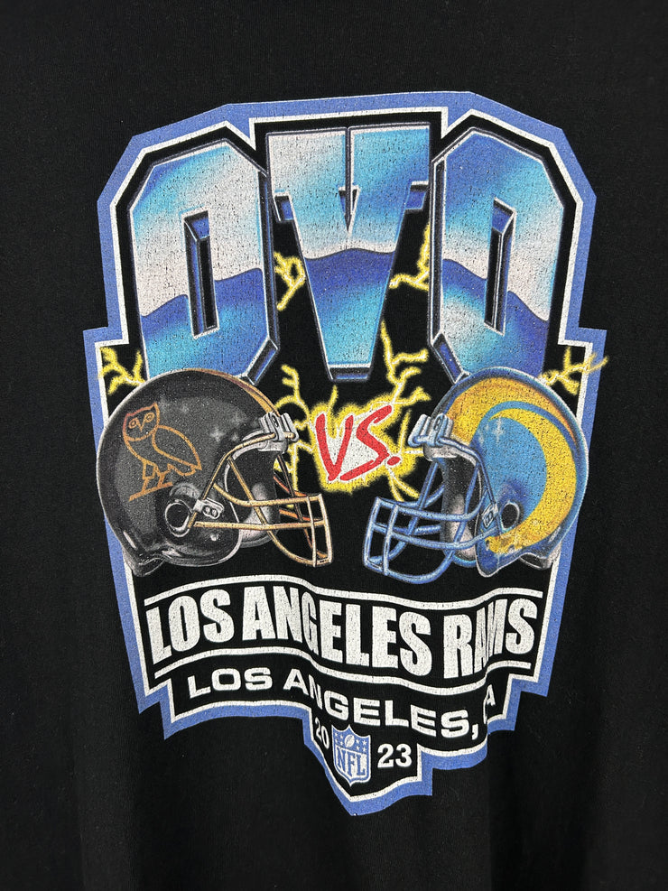 OVO X NFL Los Angeles Rams Game Day Black Tee