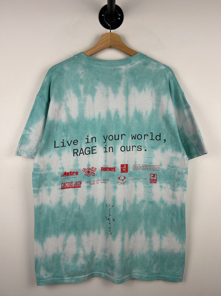 Travis Scott The Scotts World Tour Blue Tie Dye Tee