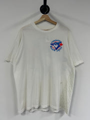 Vintage 90's Toronto Blue Jays Honeycomb White Tee