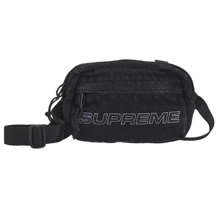 Supreme FW25 Denim Black Mini Shoulder Bag