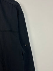 Vintage Nike Mini Swoosh Tonal Black Windbreaker