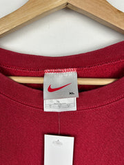 Vintage 90s Nike Mini Swoosh Red Crewneck