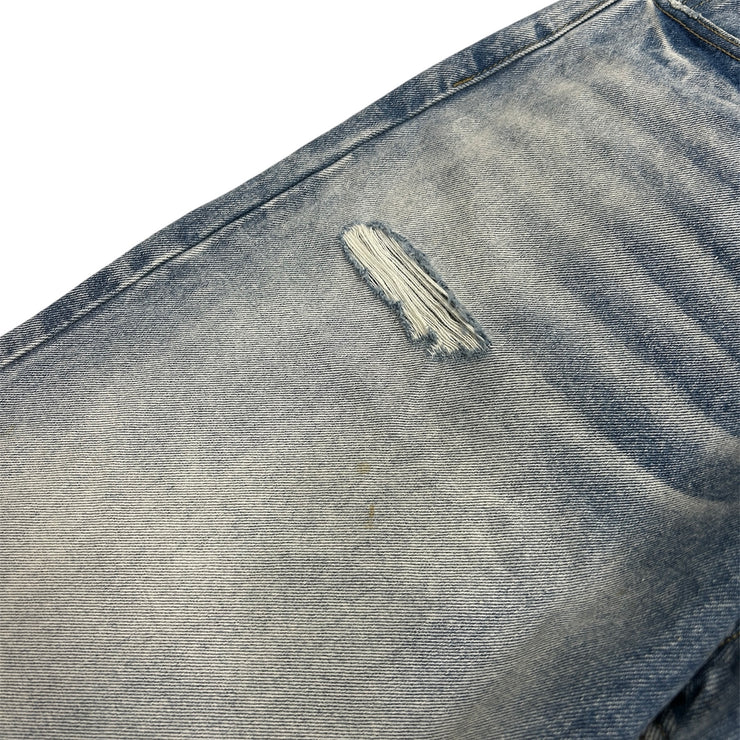 Happy Memories Don’t Die H Star Distressed Wide Leg Baggy Jeans