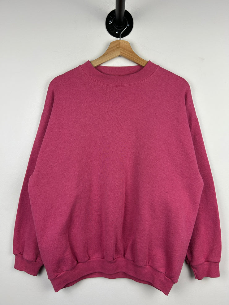 Vintage 90s Tultex Blank Pink Crewneck
