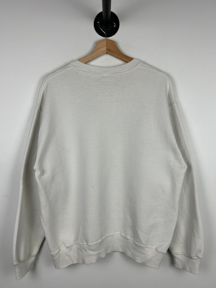 Vintage 90s Russell White Crewneck