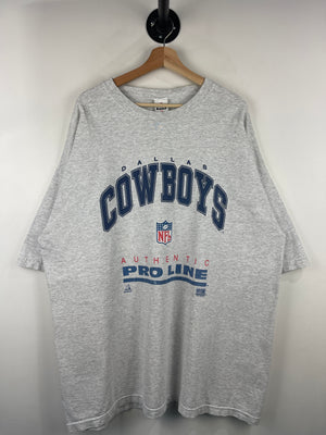 Vintage 90s NFL Riddell Dallas Cowboys Pro Line Grey Tee