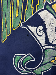 Vintage 90s Notre Dame Fighting Irish Navy Crewneck