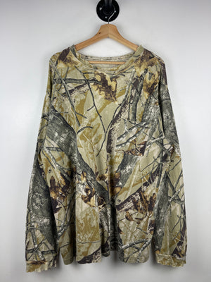 Vintage Real Tree Camo Thrashed Pocket Long Sleeve