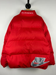 Supreme X Nike SS21 Red Reversible Puffer Jacket