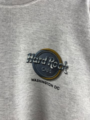 Vintage 90s Hard Rock Café Washington DC Grey Crewneck