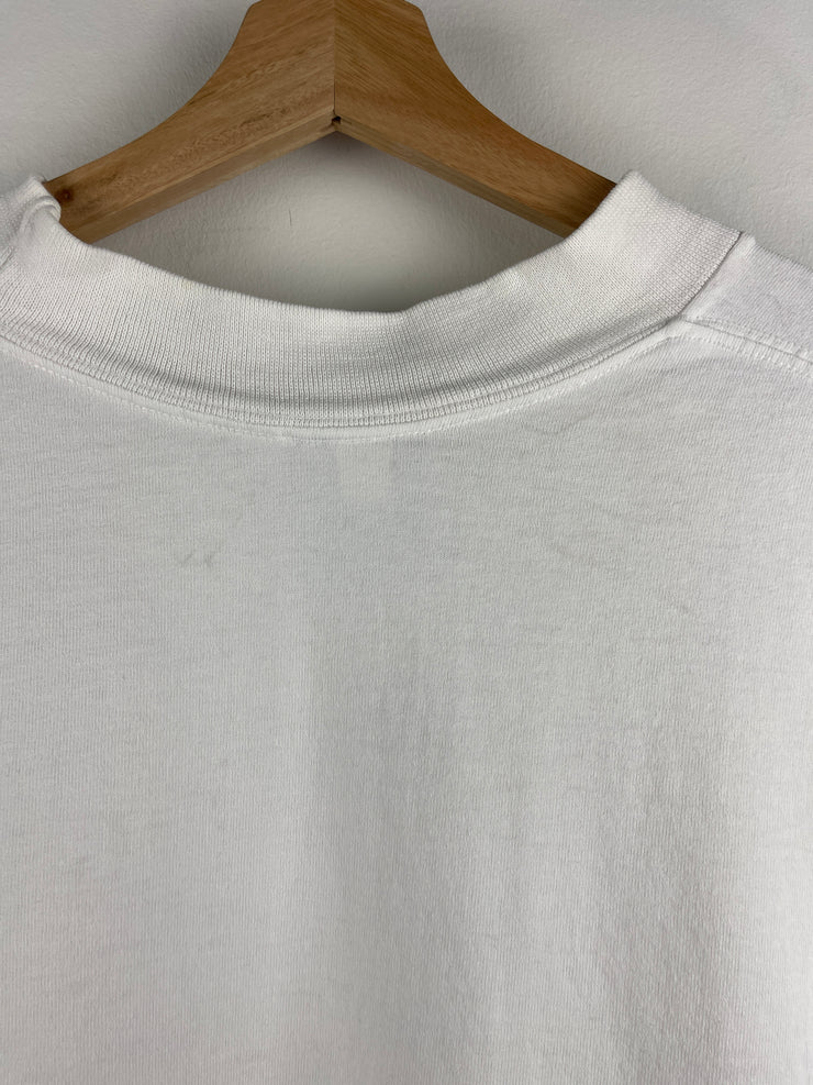 Vintage Nike Golf Swoosh Mock Neck White Long Sleeve