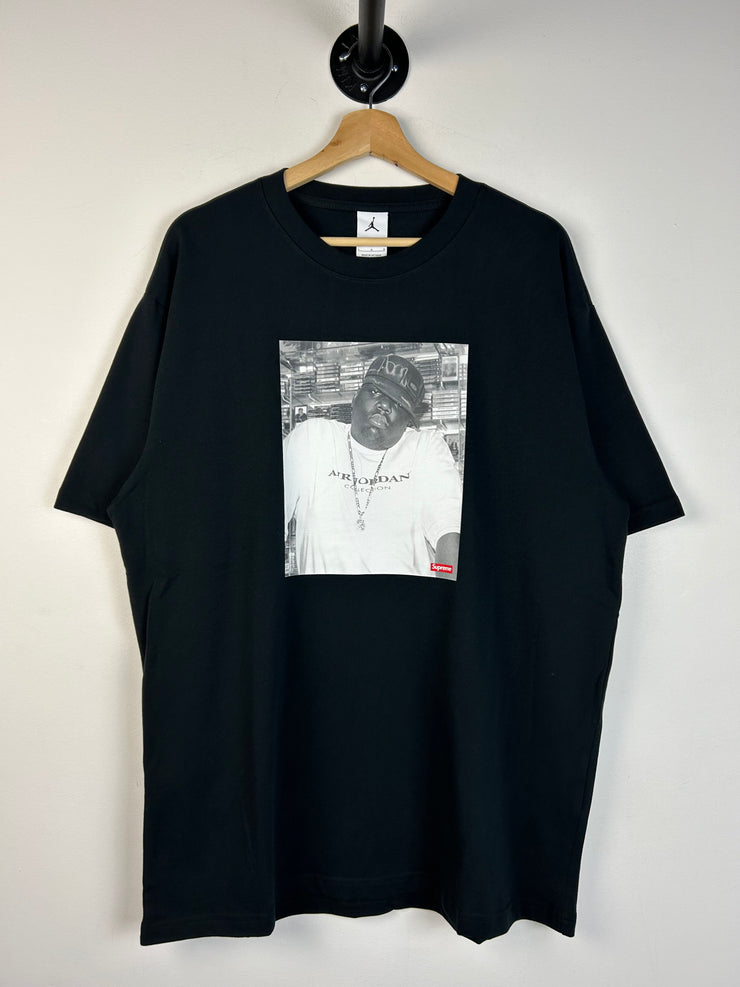 Supreme Jordan Biggie Photo Black Tee