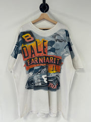 Vintage Nascar Dale Earnhardt Jr. AOP White Tee