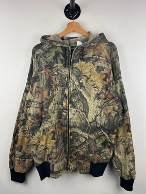 Vintage 90s South West Real Tree Camo Zip Up Hoodie
