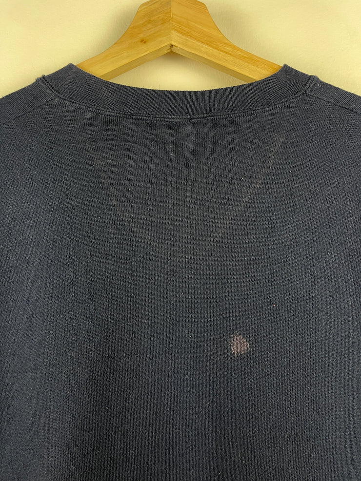 Vintage 90s Disney Mickey Mouse Daffy Duck Goofy Navy Crewneck