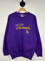 Vintage 90s NFL Minnesota Vikings Purple Crewneck