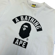 Bape College Logo White Tee