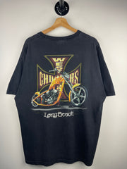 Vintage West Coast Choppers Long Beach Black & Gold Tee
