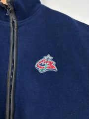 Vintage NHL Columbus Blue Jackets Navy Fleece Vest