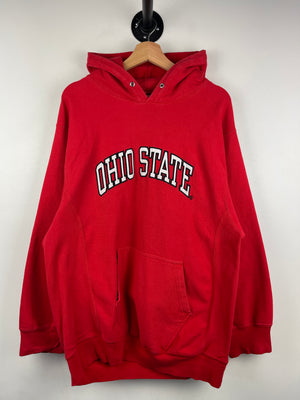 Vintage Steve & Barrys Ohio State University Embroidered Red Hoodie