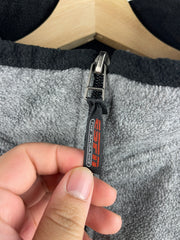 Vintage 90s ESPN The Magazine Grey Quarter Zip Fleece Sweater