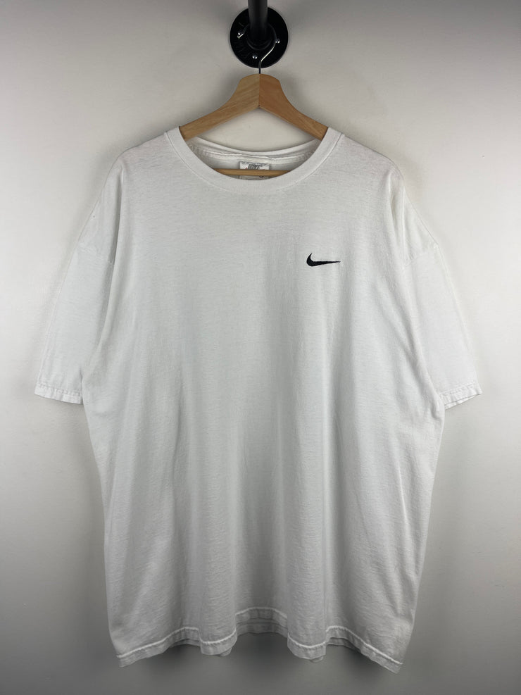 Vintage 90s Nike Mini Swoosh White Tee