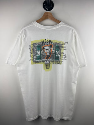 Vintage 90s Nike Hoops Basketball Rock Is Mine Just A Squirrel Tring To Get A Nut White Tee