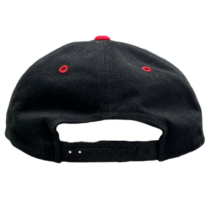 Vintage 90s NBA Chicago Bulls Black Snapback Hat
