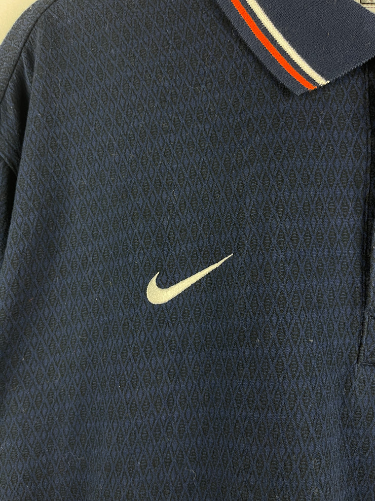 Vintage 90s NFL Nike Golf Chicago Bears Navy Polo Shirt