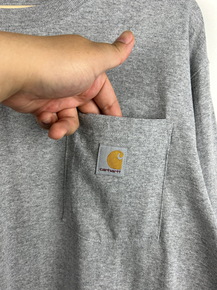 Vintage Carhartt Grey Pocket Long Sleeve