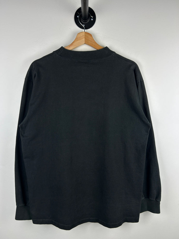 Vintage 90s NFL Dallas Cowboys Super Bowl Champions Ring Black Mock Neck Long Sleeve