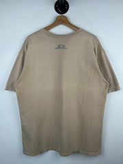 Vintage 90s Oakley Software Sunglasses Faded Beige Tee