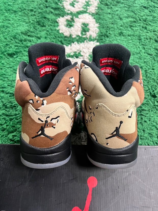 Jordan 5 x Supreme 2015 Desert Camo