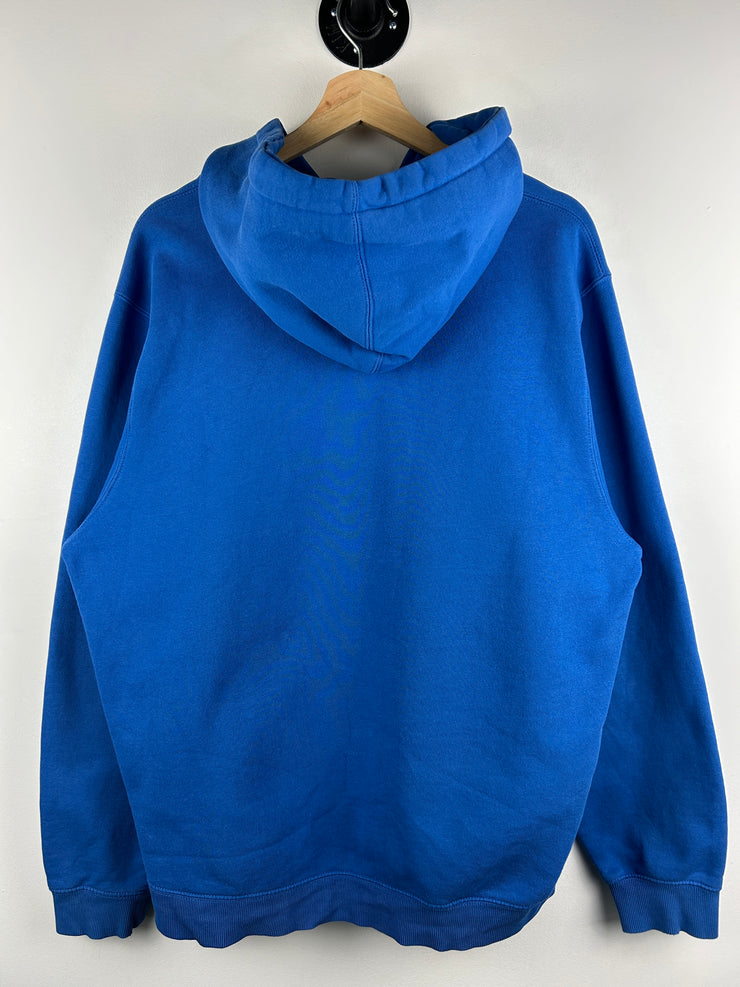 Stussy Script Embroidered Blue Hoodie